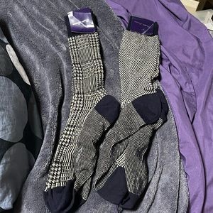 Vintage Ralph Lauren purple label 2 pack new old stock men’s dress socks navy